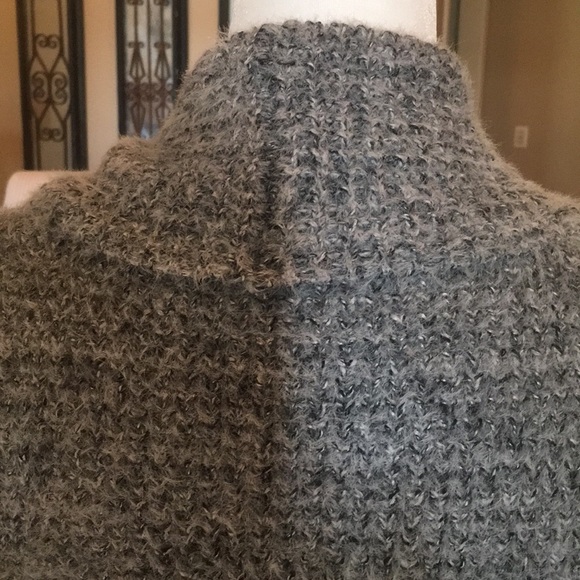 POL Mohair Waffle Cardigan- Gray - Picture 10 of 13